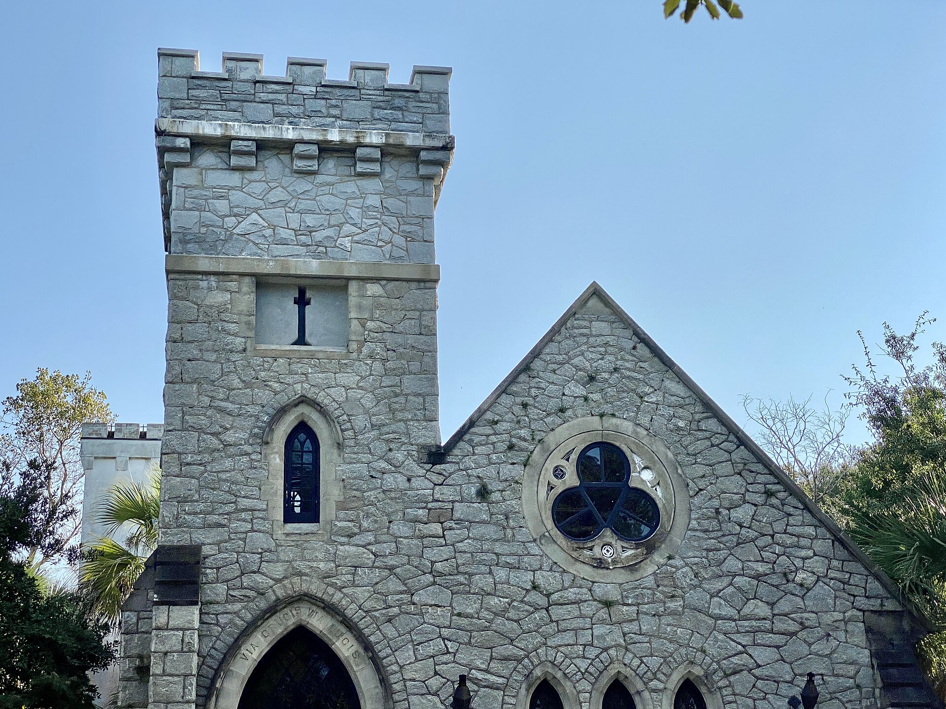 Historic former chapel now used as a private residence on Sullivan's Island