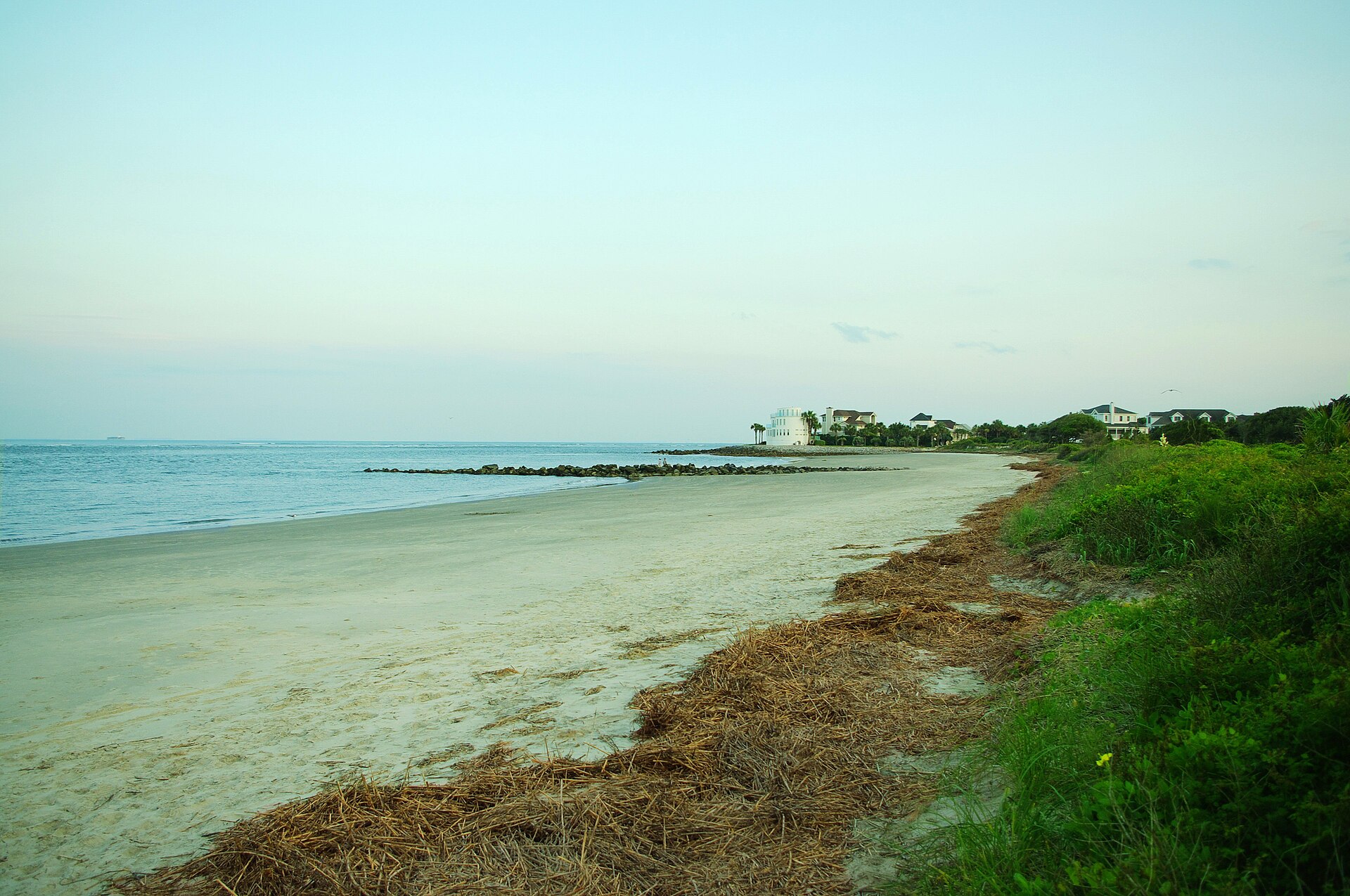 Beach at the northeastern end of Sullivan's Island, South Carolina